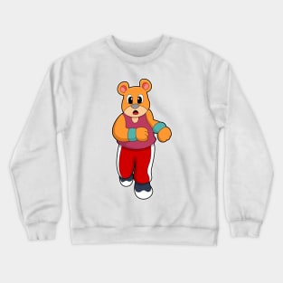 Bear at Running Crewneck Sweatshirt